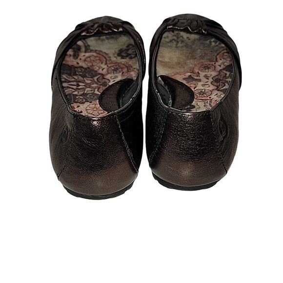Born Adele Bronze Leather Ballet Flats, 6.5 - Picture 4 of 8